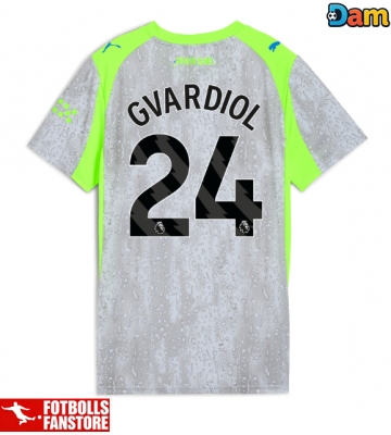 Manchester City Josko Gvardiol #24 Tredje Tröja Dam 2025-26 Kortärmad